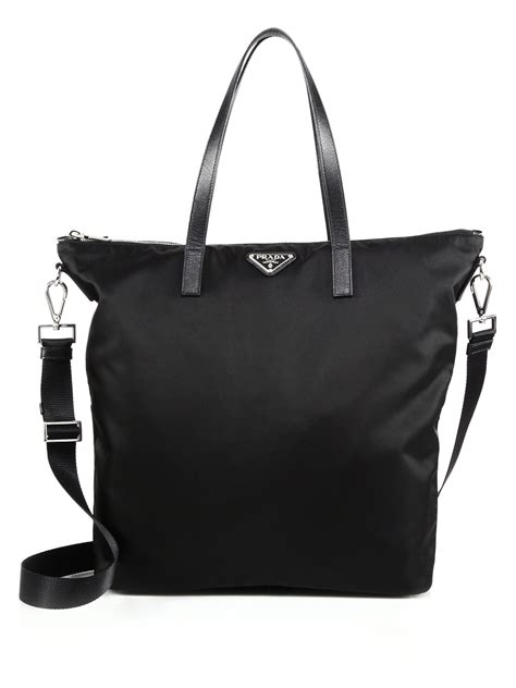 prada women's leather & nylon sneakers sale|prada leather tote bag.